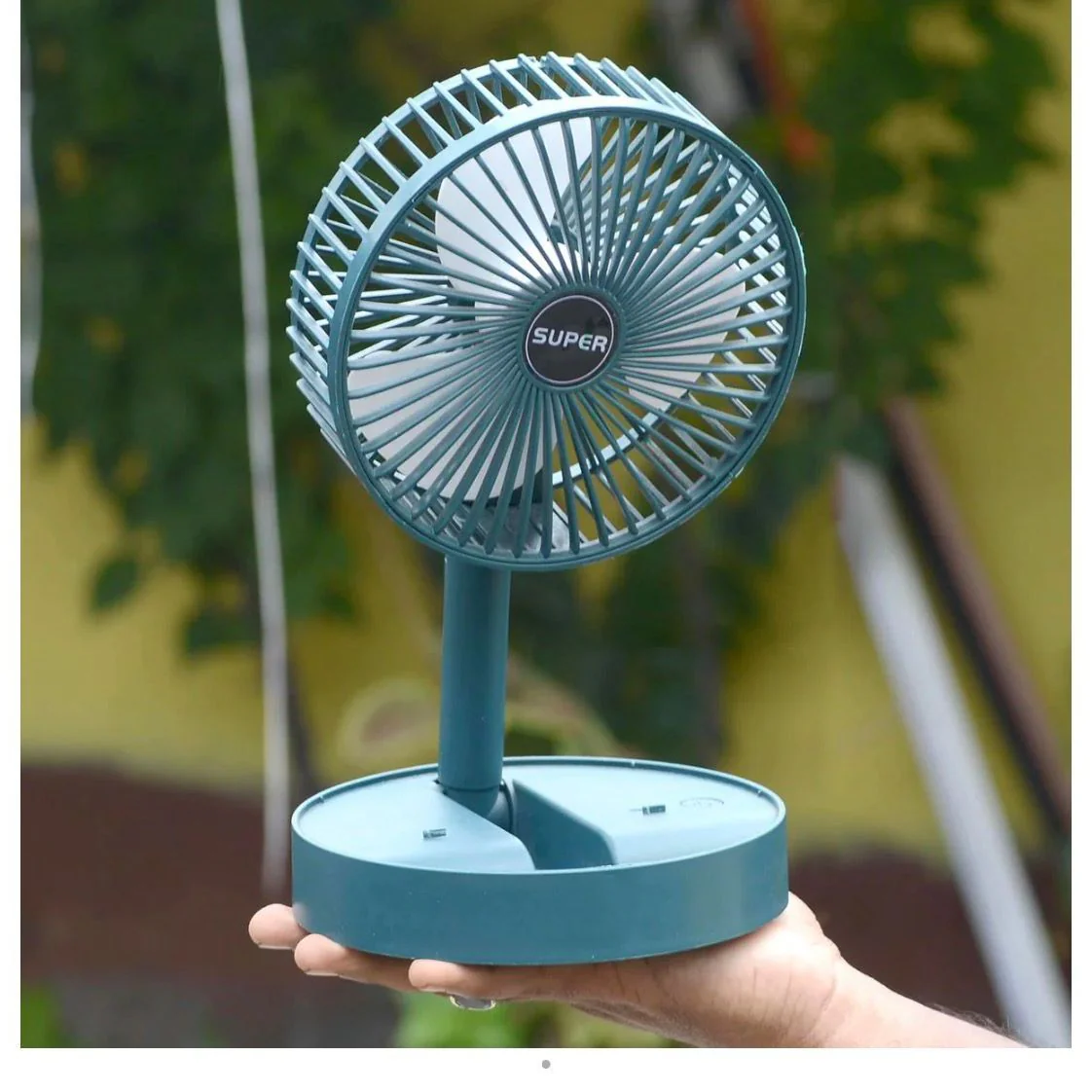 Adjustable Portable Desktop Fan - Telescopic Silent Personal Cooling for Office & Travel (Battery Not Include) 6